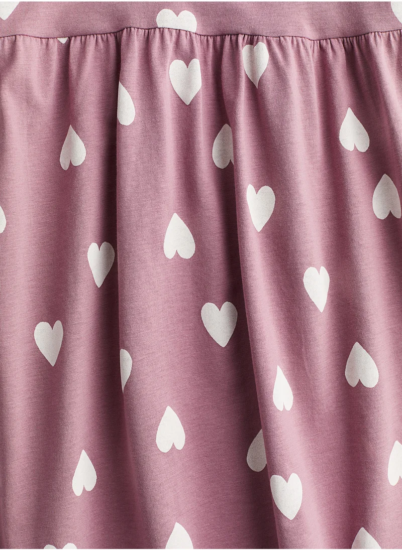 اتش اند ام Patterned Cotton Dress