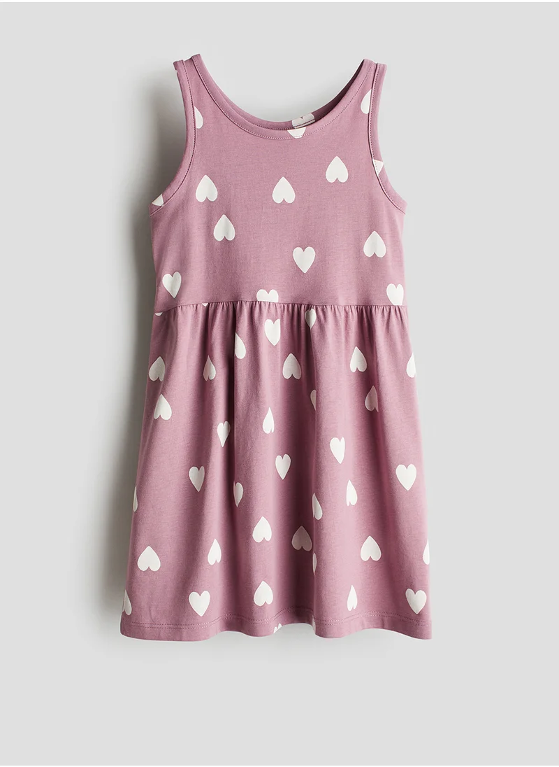 اتش اند ام Patterned Cotton Dress