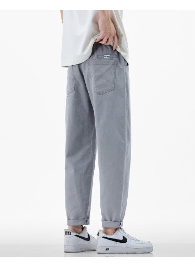 EPTISON versatile Men's Harem Straight-leg Casual Pants - Summer Thin Breathable Office Simple Long Trousers Men's Wear - Image 1