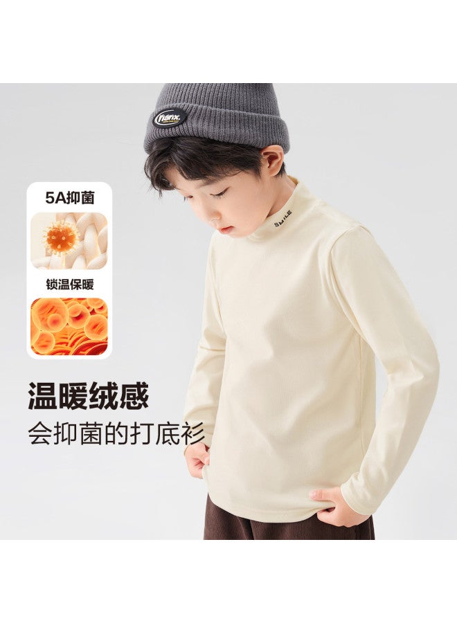 Zuoxi Kids' Long Sleeve T-shirt School Uniform Essential Boys' Base Layer Top Antibacterial Autumn Fashion For Big Kids - Image 2