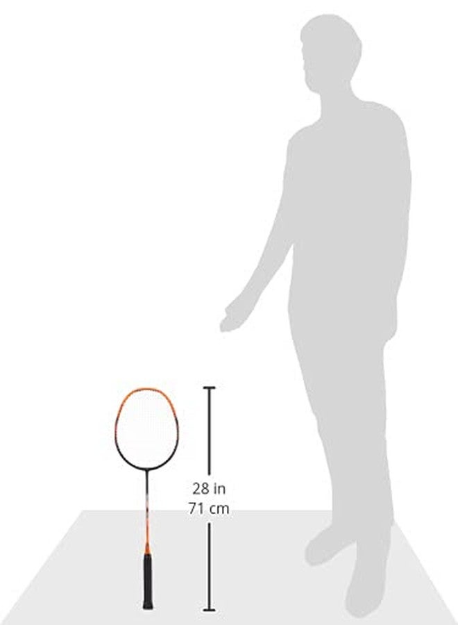 ترايامف مضرب تنس الريشة Triumph Velocity Graphite خفيف الوزن مع أوتار، وحقيبة Star-6R ذات قسمين، لون أبيض - Image 4