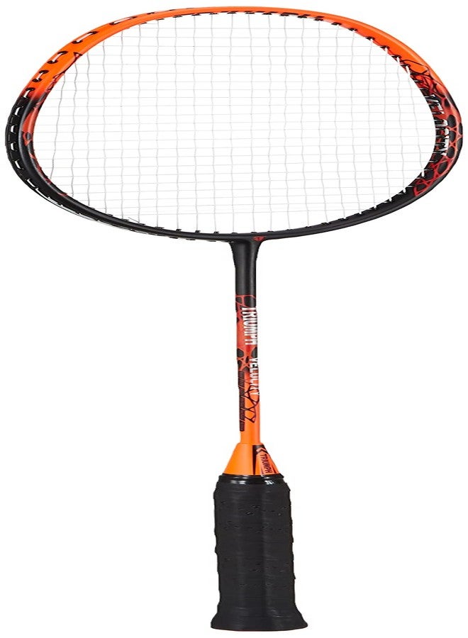 ترايامف مضرب تنس الريشة Triumph Velocity Graphite خفيف الوزن مع أوتار، وحقيبة Star-6R ذات قسمين، لون أبيض - Image 1