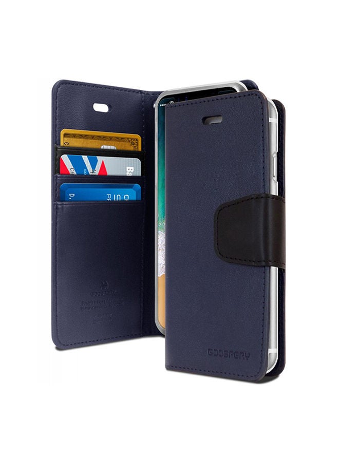 Leather Protective Case Cover For iPhone X/XS Blue - Image 1