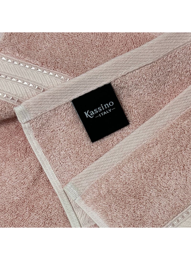 كاسينو Kassino Jumbo Face Towel (12 Pack, 33x33 cm) - 580 GSM Large Face Towels,100% Combed Cotton, Soft & Quick-Dry Towels, Highly Absorbent, Double Stitched Hotel Quality Towels | Evening Sand - Image 4