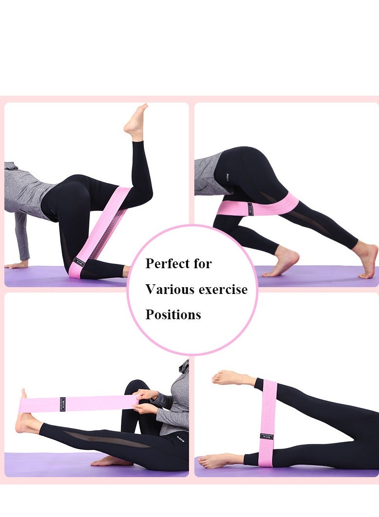 Innoshine 3 Pack Fitness Resistance Band Exercise Stretch Band  Yoga Belts Strap Exercise Workout Resistance Ballet Band,  Stretching  Band for Physical Therapy, Pilates Dance and Gymnastics - Image 5