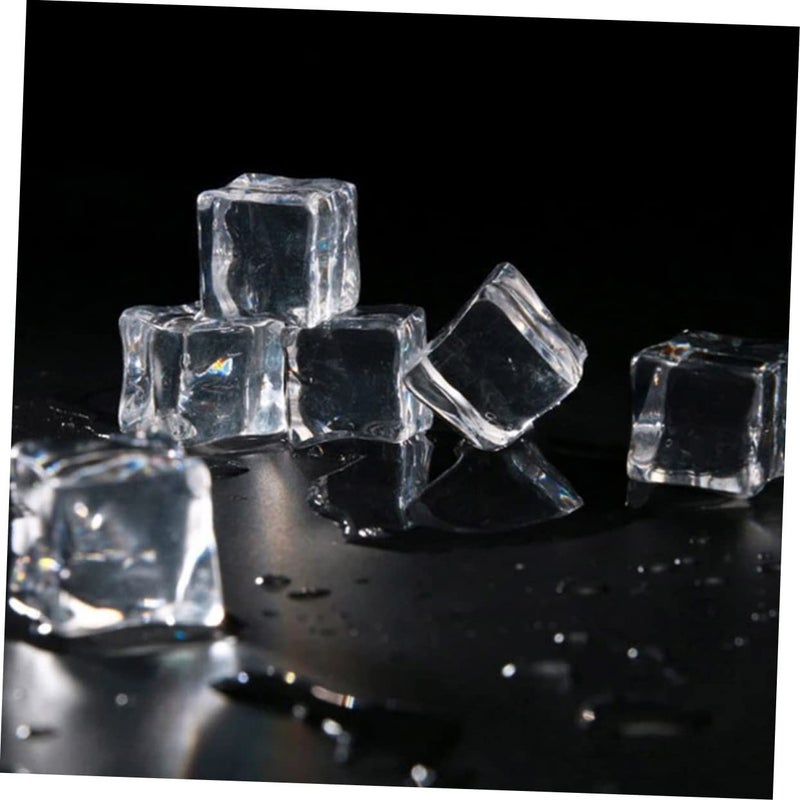 48 Pcs Transparent Fake Ice Cubes Reusable Acrylic Photography Props Home Decor Realistic Artificial Ornaments - Image 3