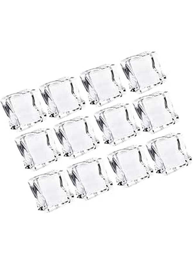 48 Pcs Transparent Fake Ice Cubes Reusable Acrylic Photography Props Home Decor Realistic Artificial Ornaments - Image 1