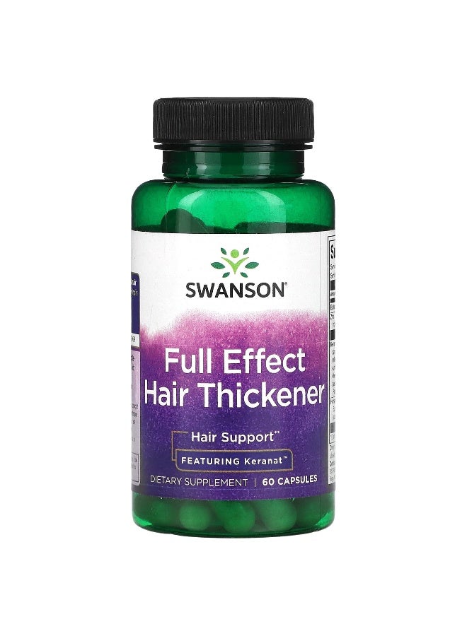 SWANSON سوانسون، مكثف الشعر الكامل، 60 كبسولة - Image 1