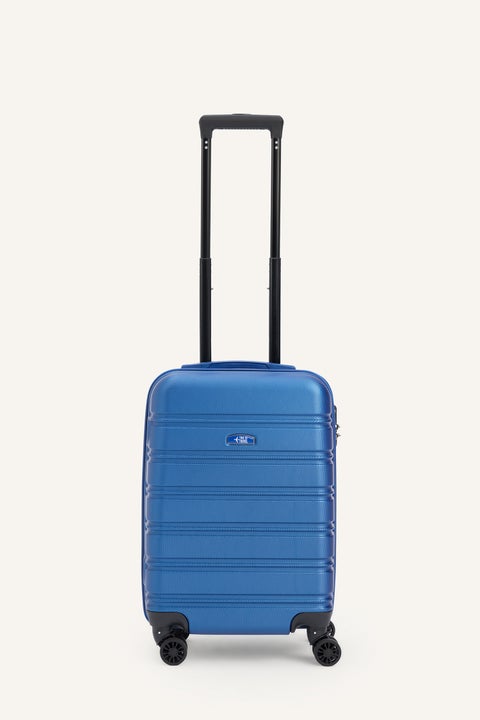 Blue Unisex Unisex Small Hardcover Suitcase Casual