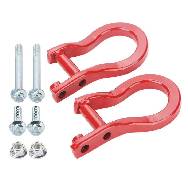 ONER Tow Hooks Compatible with 2019 2020 2021  Newer Chevy Silverado 1500 Replaces  84280202RED