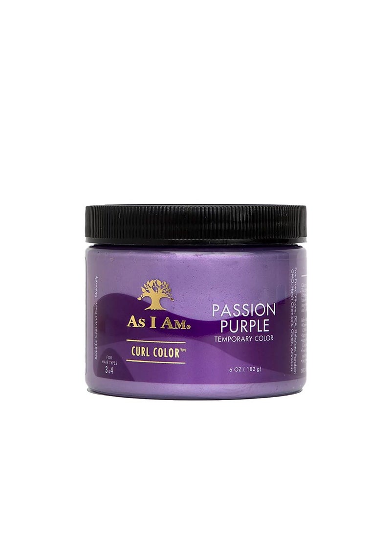As I Am جل تجعيد الشعر باللون الأرجواني من CURL COLOR PASSION 6 أونصة - Image 1