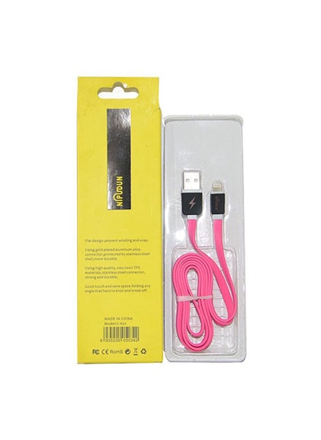 NIPUDUN Pack Of 10 NIPUDUN Cable lightting For iPhones pink  - Image 2