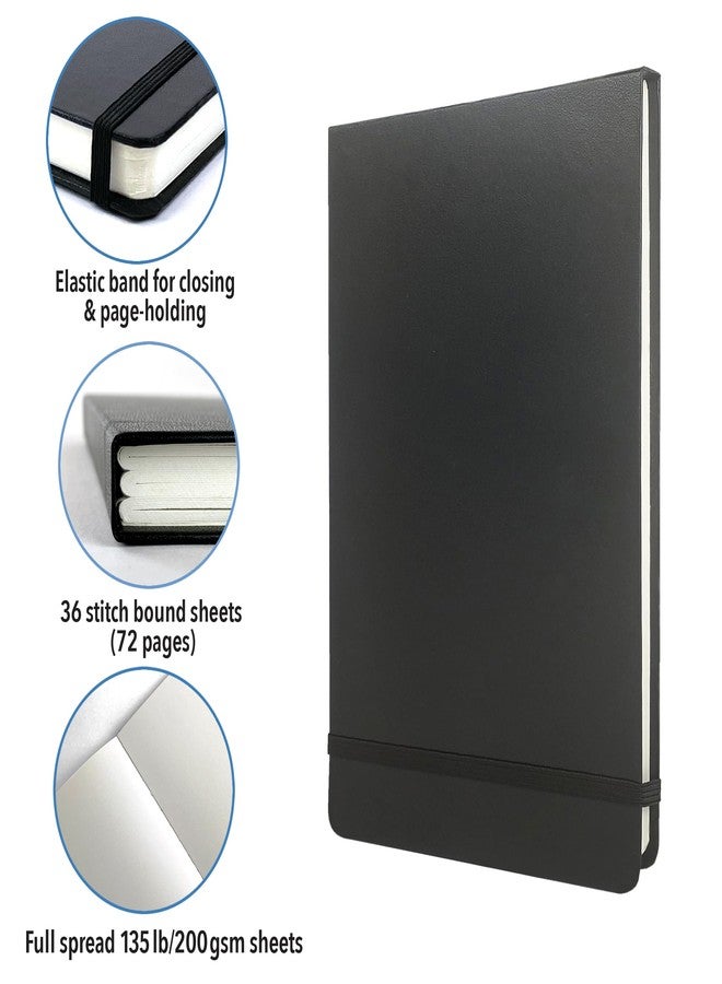 ArtSkills Watercolor Journal for Painting, 200 GSM Sketchbook with Watercolor Paper, 36 5” x 8.25” Sheets - Image 2