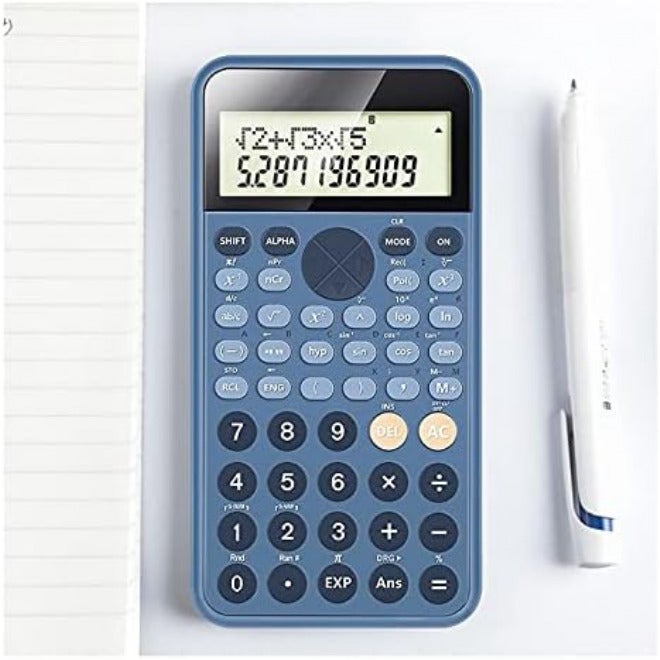 New Science Function Big Large Screen Calculator 240 Functions Solar and Battery Two Ways Power Fraction Hyperbolic for Students - Image 1