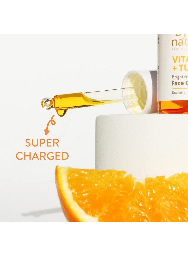 By Nature From New Zealand By Nature Brightening & Hydrating Facial Oil Vitamin C Oil & Turmeric Extract Enriched With Plant Squalane Oil Revitalize Dull Tired Skin Vitamin C Face Oil For Women And Men 1 Fl Oz  - Image 4