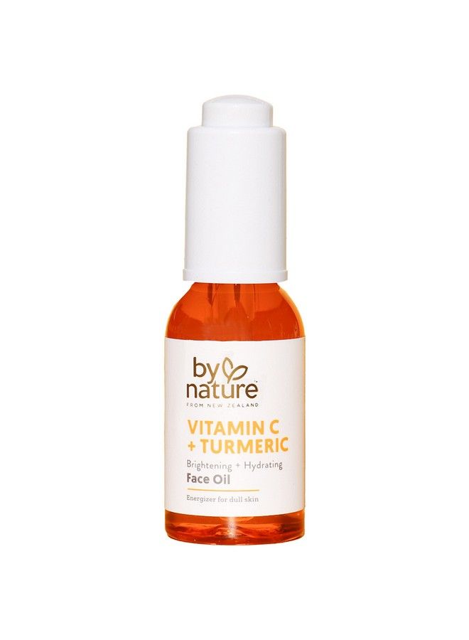 By Nature From New Zealand By Nature Brightening & Hydrating Facial Oil Vitamin C Oil & Turmeric Extract Enriched With Plant Squalane Oil Revitalize Dull Tired Skin Vitamin C Face Oil For Women And Men 1 Fl Oz  - Image 3