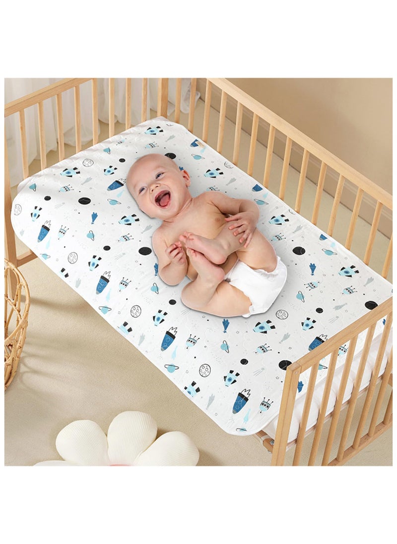 Mr. Penda Potty Training Bed Pad, Waterproof Diaper Pad with Anti Slip, Design Washable Crib Mattress Sheets Reusable Waterproof Bed, Wetting Protector Mat for Kids Toddlers Children 70 X 90cm  - Image 2
