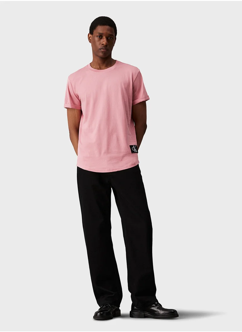 كالفن كلاين جينز Logo Print Crew Neck T-Shirt