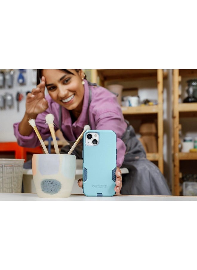 Otterbox - OtterBox iPhone 13 (ONLY) Commuter Series Case - RIVETING Way, Slim & Tough, Pocket-Friendly, with Port Protection Teal - Image 1