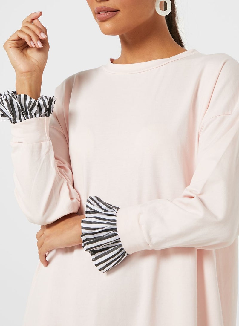 Desert Cove Striped Trim Dress - Image 3