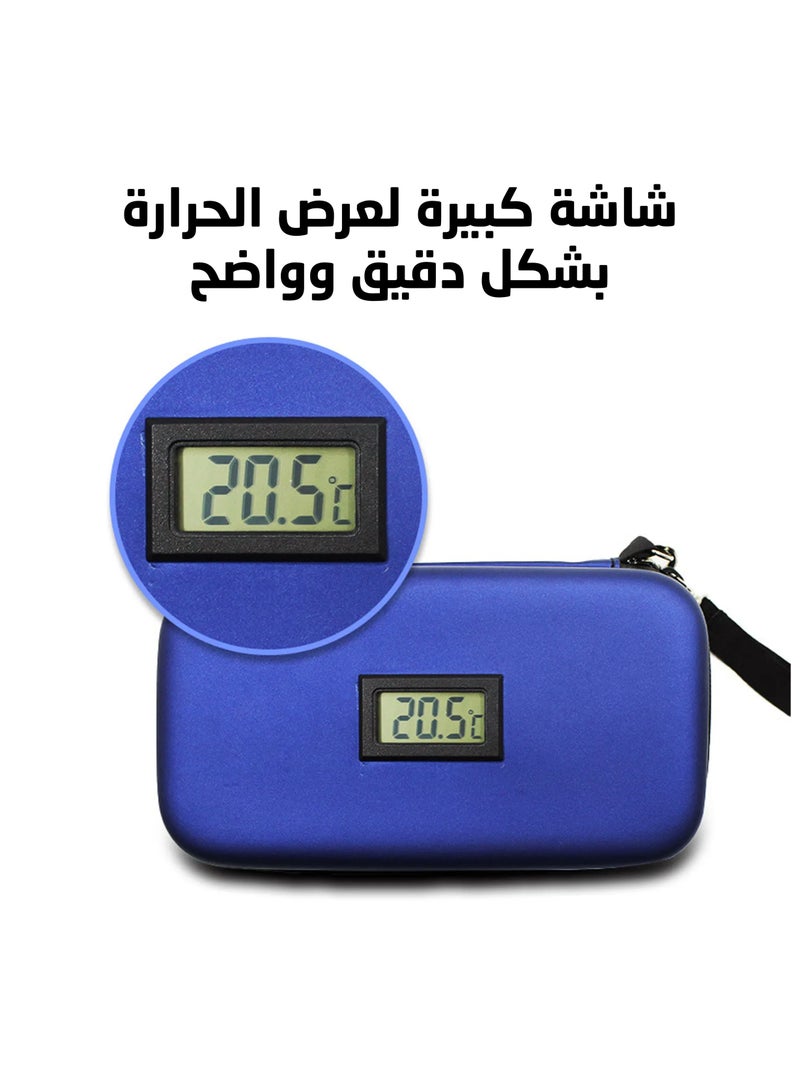 ارينا شنطة سفر لحفظ الادوية والانسولين من ارينا مع شاشة LCD وتبريد طويل الامد (تتضمن عبوتي ثلج معتمدة من ادارة امن المواصلات الامريكية) - تناسب 4-8 اقلام وادوية اخرى  - Image 4