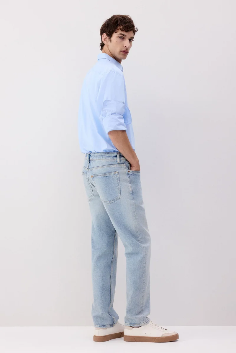 اتش اند ام جينز بخصر عادي