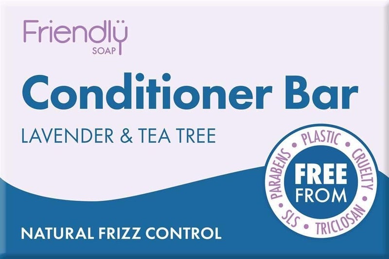 Friendly Soap Natural Conditioner Bar Lavender Tea Tree 95g 3 x 95g UK