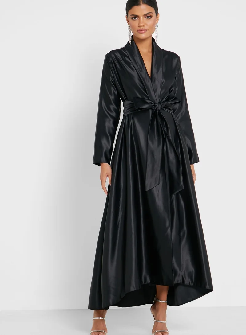 Khizana Tafetta Wrap Dress