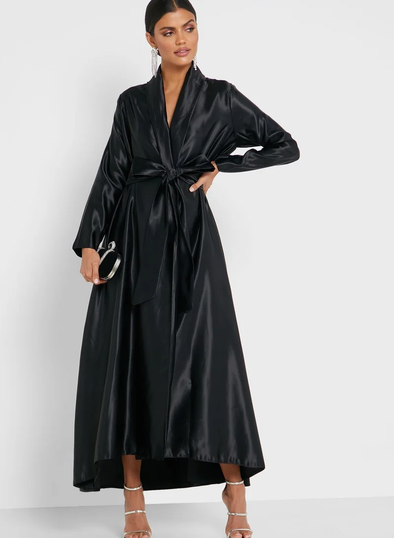 Khizana Tafetta Wrap Dress