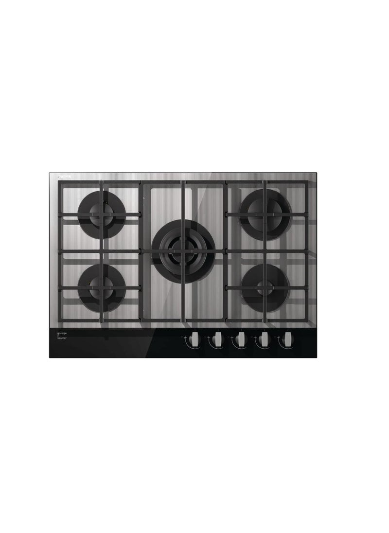 Gronje - Built in Gas hob 5 burner 75 cm Glass Ceramic GCW751ST - Image 1