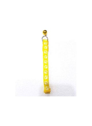Pet Shop Dragon Mart Cat Collar Paw Print With Bell Reflective Adjustable Nylon Yellow 10-20cm - pzsku/ZBC8F6D0F6B2ACE4B9B18Z/45/_/1691935765/fa697890-6cc9-475a-b80d-bc087a4a6ca9
