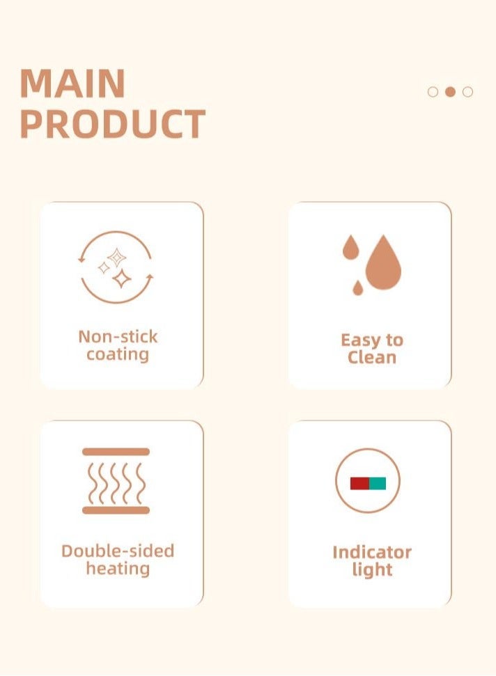 Captaintech Donut Maker Machine, Electric Donut Press Machine for Kid-Friendly Breakfast, Snacks, Desserts, Non-Stick & Double-sided Heating, for Kid-Friendly Breakfast Desserts, Makes 7 Doughnuts - Image 4