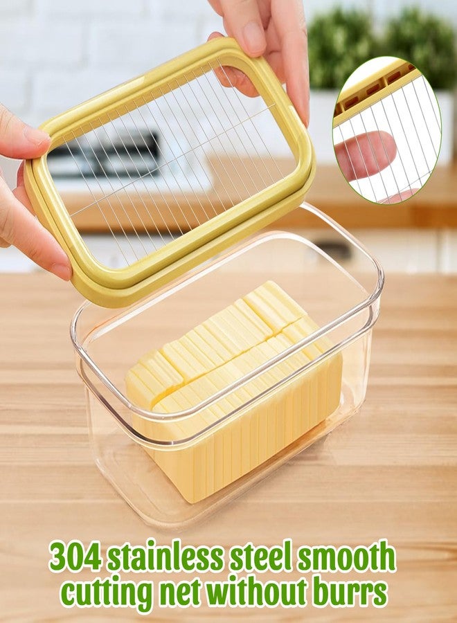 ShineMe Butter Slicer Cutter, Airtight Plastic Butter Dish with Lid, Butter Stick Container with 2pack Forks (280g) - Image 5