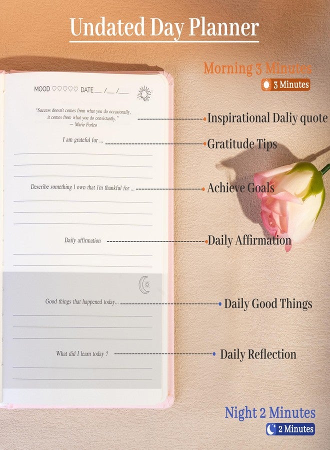 Yoment Gratitude Journal for Women Self Care Journal for More Happiness with Prompts for Mindfulness, Mental Health, Productivity & Self Care, 5 Minute Reflection for Positivity and Gratitude, Purple - Image 3