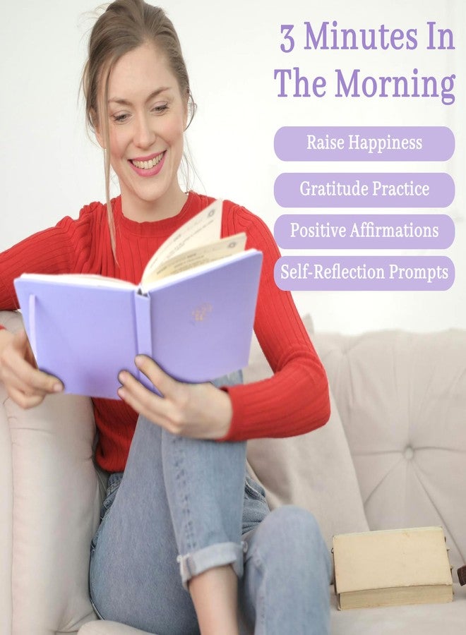 Yoment Gratitude Journal for Women Self Care Journal for More Happiness with Prompts for Mindfulness, Mental Health, Productivity & Self Care, 5 Minute Reflection for Positivity and Gratitude, Purple - Image 5