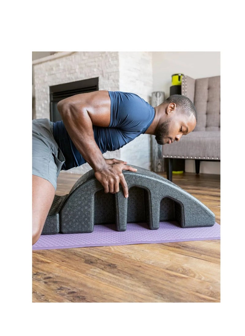 Balanced Body - Balanced Body Pilates Arc – Lightweight Foam Spine Corrector with Detachable Foot, Asymmetrical Design, Versatile Full-Body Trainer with Exercise Guide - Image 1
