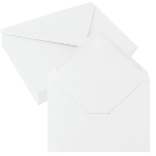 JAGERGREEN 50 Pack 5x7 Envelopes Letter Size, White A7 Envelopes Self Seal for Wedding Invitation, Envelope 5.4x7.6 for Greeting Cards, Photos, Baby Shower, Graduation, Thank You Cards, Announcements - Image 1