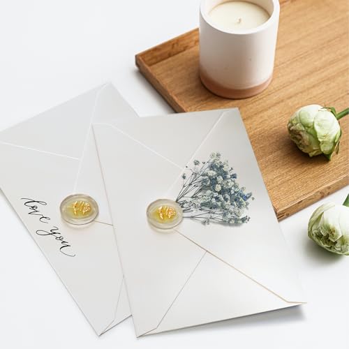 JAGERGREEN 50 Pack 5x7 Envelopes Letter Size, White A7 Envelopes Self Seal for Wedding Invitation, Envelope 5.4x7.6 for Greeting Cards, Photos, Baby Shower, Graduation, Thank You Cards, Announcements - Image 3