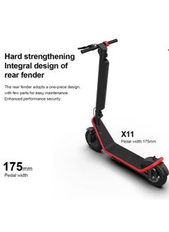 Crony X11 Max Folding Electric Scooter 450W 45KM/Hr 36V 13AH, LED Headlamp, LED Display, App Connectivity  - Image 3