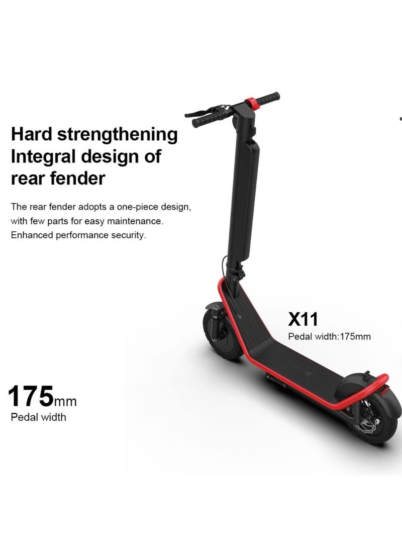 Crony X11 Max 450W Electric Scooter for Adults, 60KM Max Range, Up to 60kilo/h, Foldable Lightweight E-Scooter with 36V 13AH Detachable Battery, Front Suspension, LED Display & Headlamp, App-Connected Urban Commuter Electric Scooter, Brushless Motor, Portable Aluminum Frame, Rear Disc Brake, Smart High-Speed E-Scooter for City Travel & Last-Mile Mobility，Orange  - Image 3