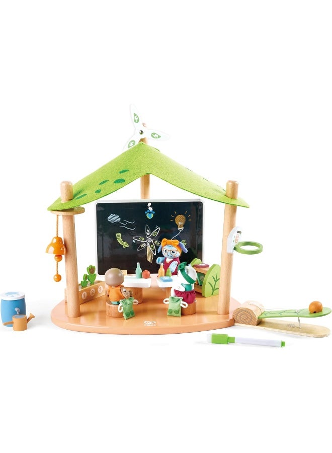 Hape مجموعة لعب دمى مدرسة خضراء من هابي جرين بلانيت (35 قطعة) - Image 2