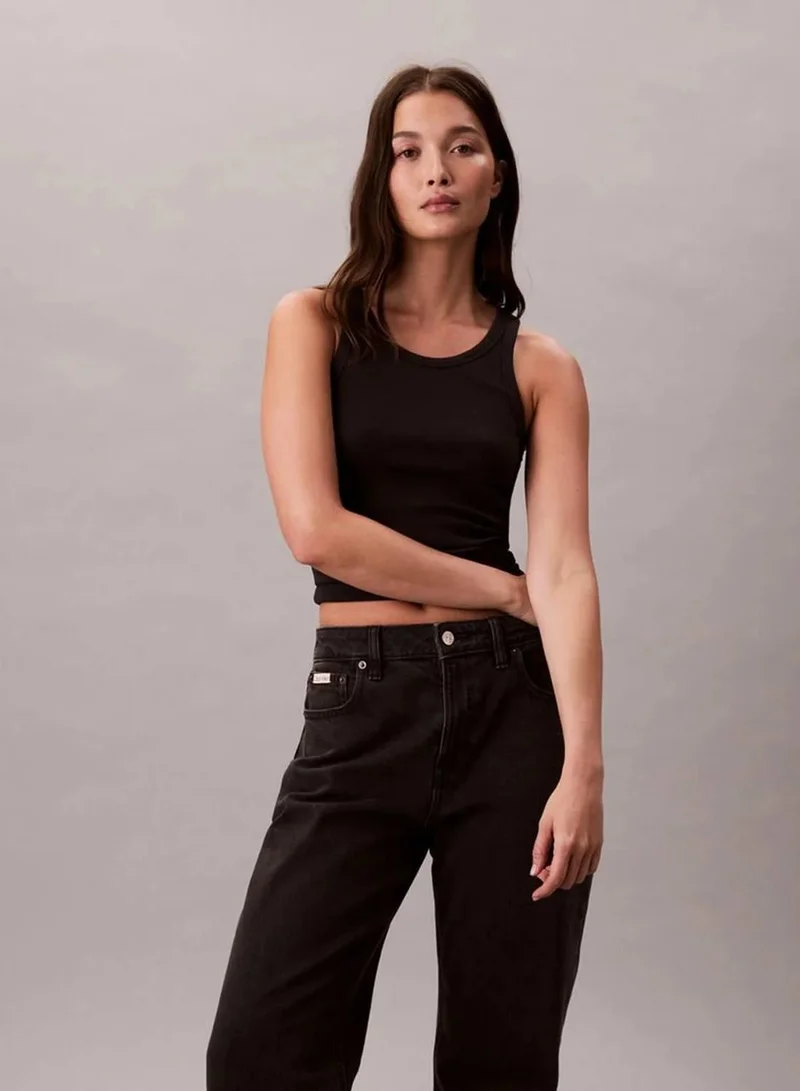 Calvin Klein Jeans High Rise Straight Jeans