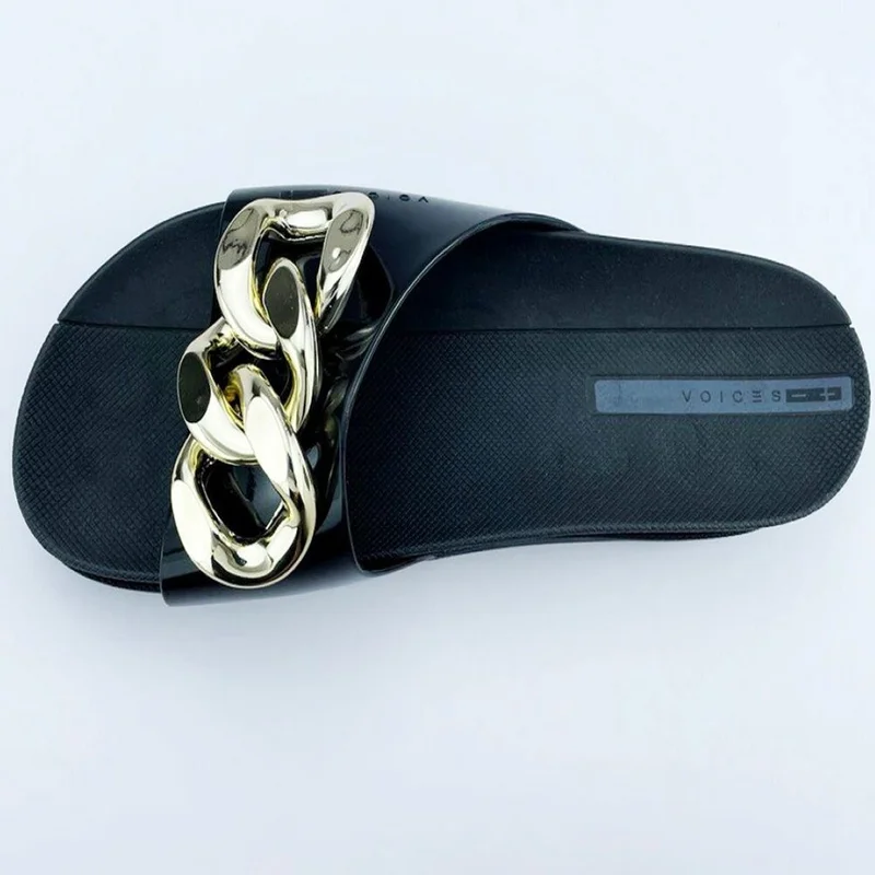 Voices Voices Women'S Slides, Slide Soul Corrente 2K - 003.00006, Color - Black