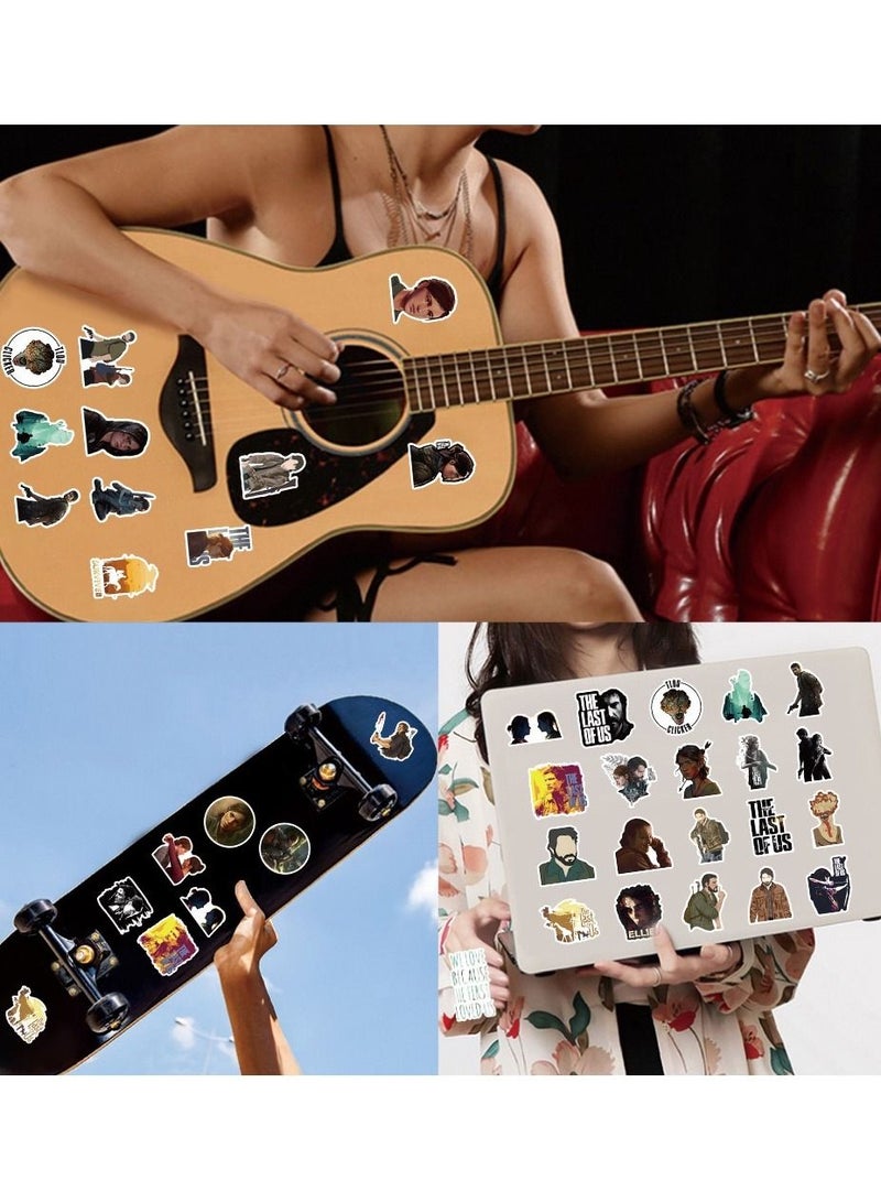 100 Pcs The Last of Us Waterproof Stickers Anime Cartoon Vinyl Aesthetic Sticker Laptop Skateboard Luggage Computer Water Bottle Graffiti Sticker Packs for Kids Teens Girls Adults - Image 4