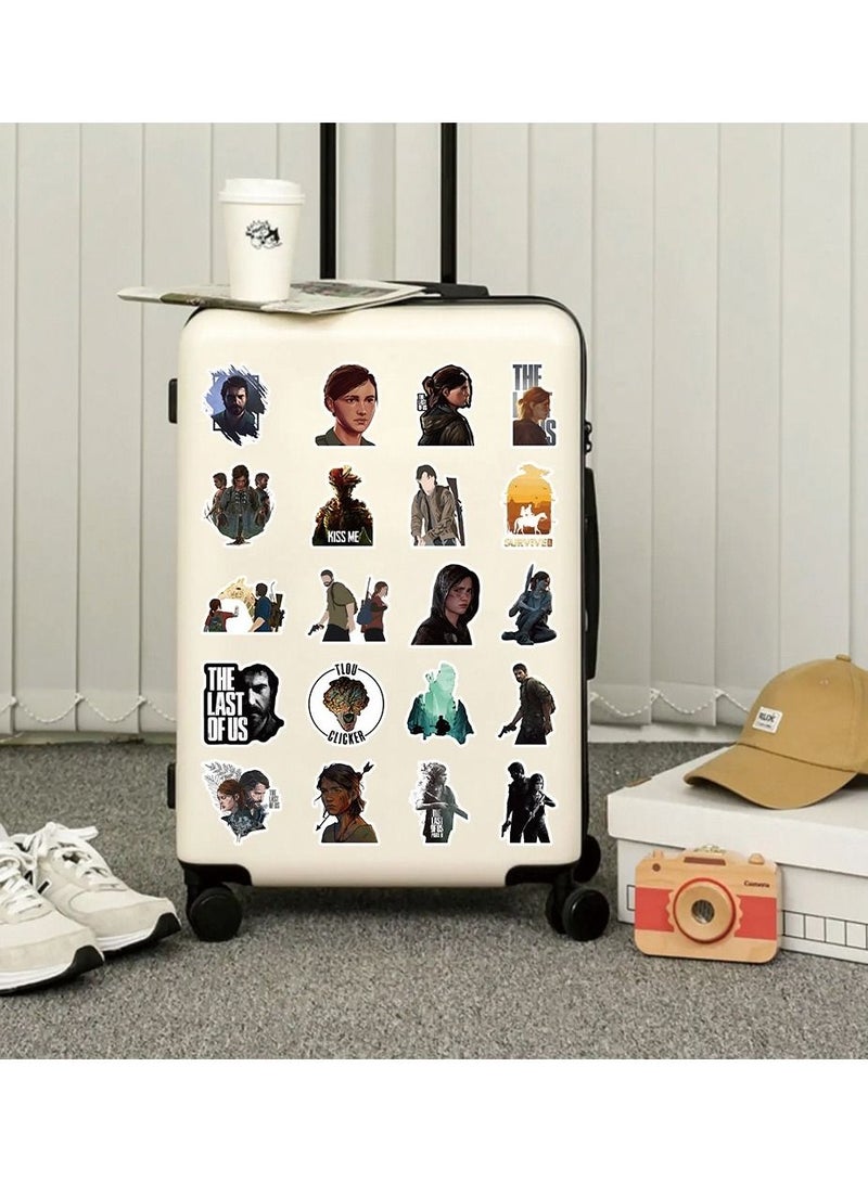 100 Pcs The Last of Us Waterproof Stickers Anime Cartoon Vinyl Aesthetic Sticker Laptop Skateboard Luggage Computer Water Bottle Graffiti Sticker Packs for Kids Teens Girls Adults - Image 5