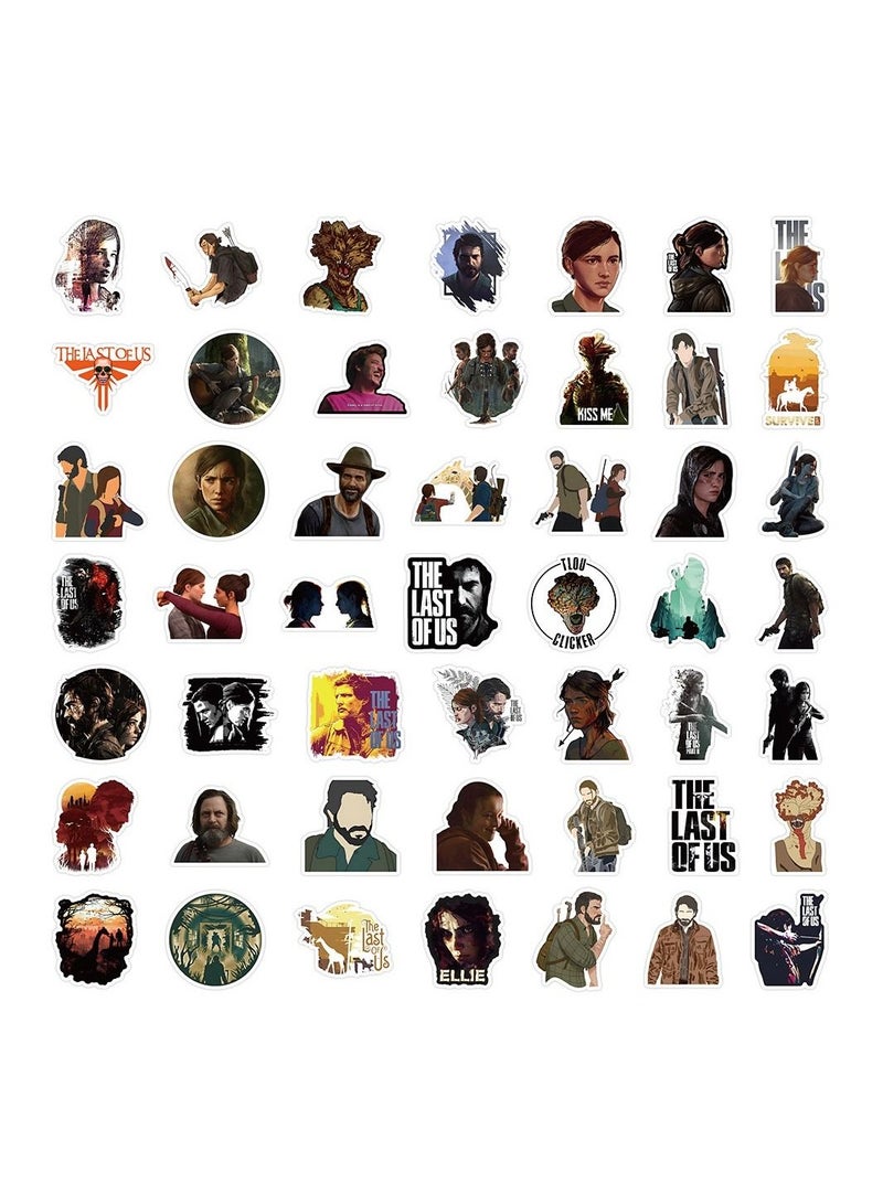 100 Pcs The Last of Us Waterproof Stickers Anime Cartoon Vinyl Aesthetic Sticker Laptop Skateboard Luggage Computer Water Bottle Graffiti Sticker Packs for Kids Teens Girls Adults - Image 2