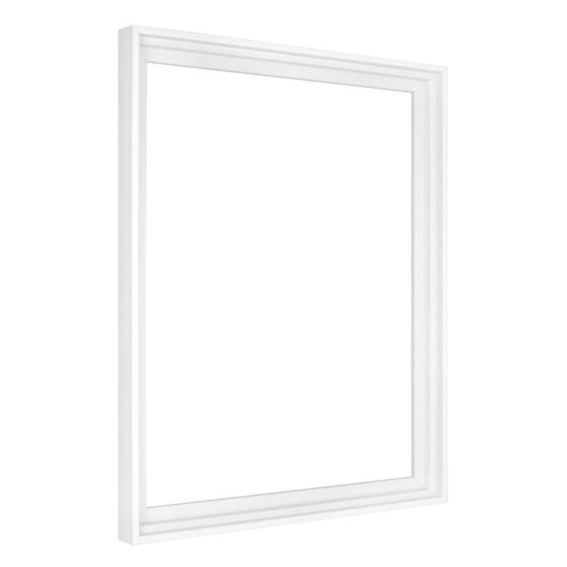 MCS Canvas Float Frames 16x20 Frame White Frame for Finished Canvases Vertical  Horizontal Wall Hanging Large Frame with Adhesive for Canvas Paintings 1Pack