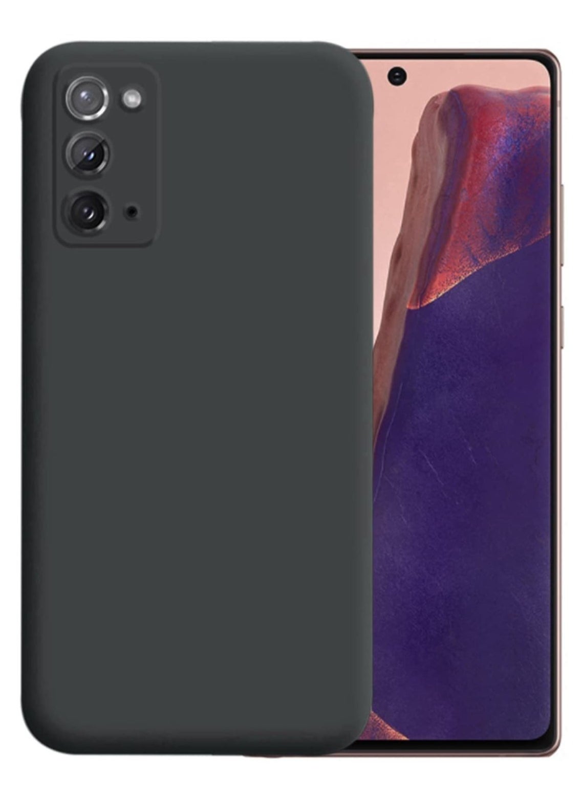 Raxoom Samsung Galaxy Note 20 Ultra Silicone Case with Camera Lens Protection, Soft TPU Protective Back Cover, Slim Shockproof Anti-Scratch Phone Case