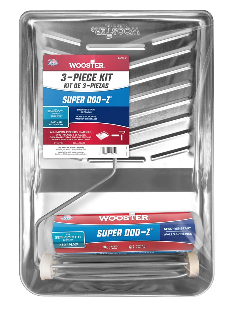 Wooster Brush R905-9 Super Doo-Z Roller Kit, 3/8-Inch Nap, 9-Inch - Image 1