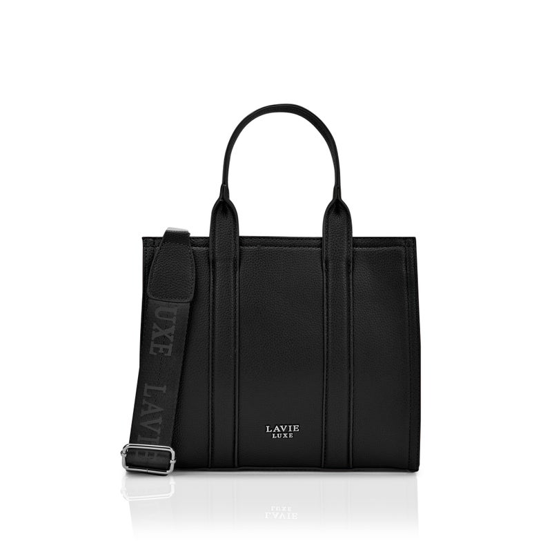 Lavie Luxe Women's Cob's25 Medium satchel (Black) - Image 1